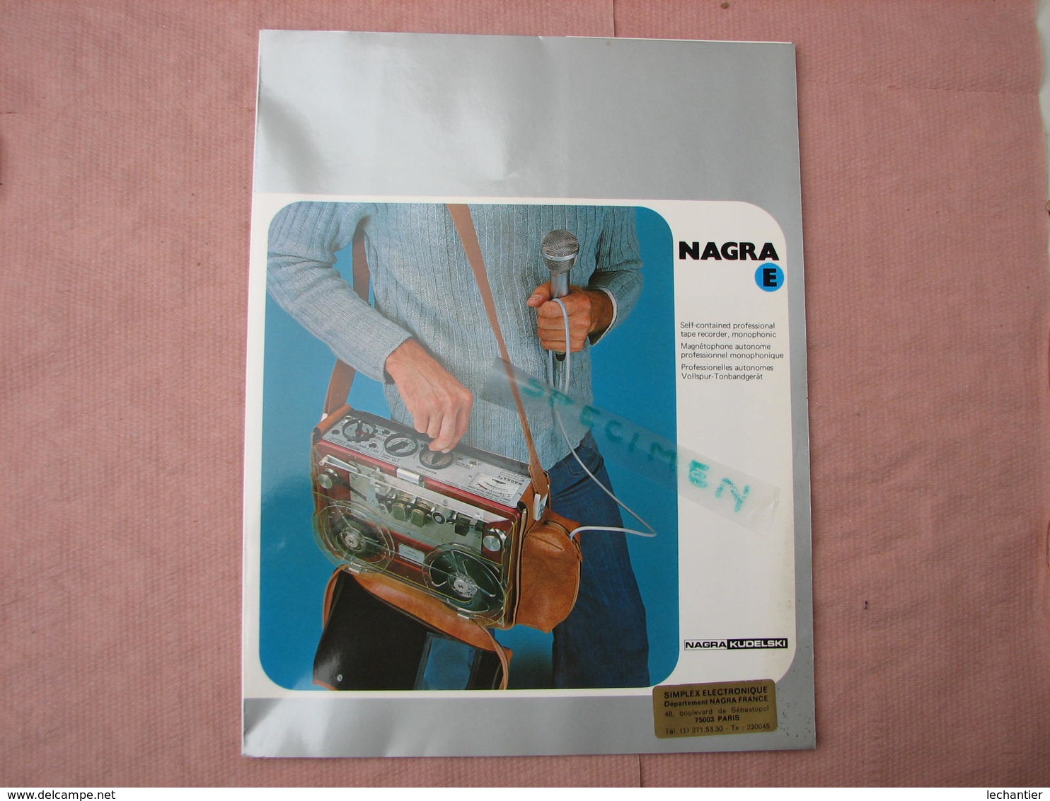 NAGRA  Catalogue 1984 + Documentation MAGNETOPHONE Tarif Etc  Voir Photos  T.B.E. - Otros Aparatos