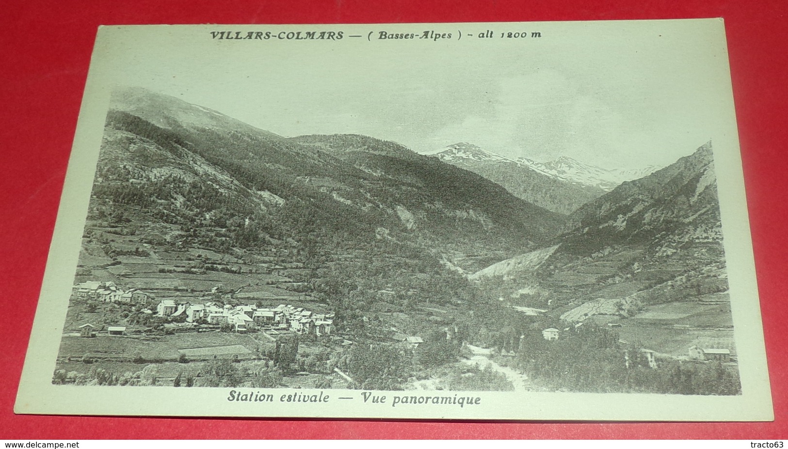 CARTE POSTALE ALPES DE HAUTE PROVENCE : VILLARS-COLMARS ,STATION ESTIVALE,VUE PANORAMIQUE ,  ETAT VOIR PHOTO  . POUR TOU - Autres & Non Classés