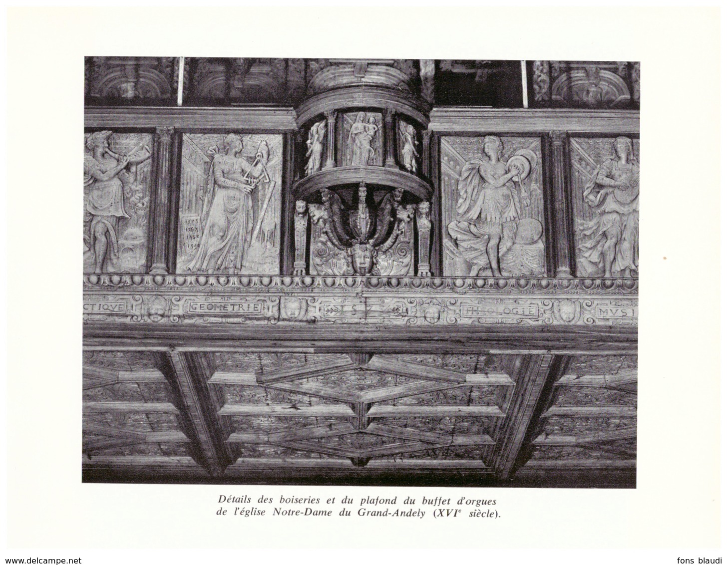 1967 - Iconographie - Les Andelys (Eure) - Le Plafond Du Buffet D'orgues De L'église Notre-Dame - FRANCO DE PORT - Unclassified