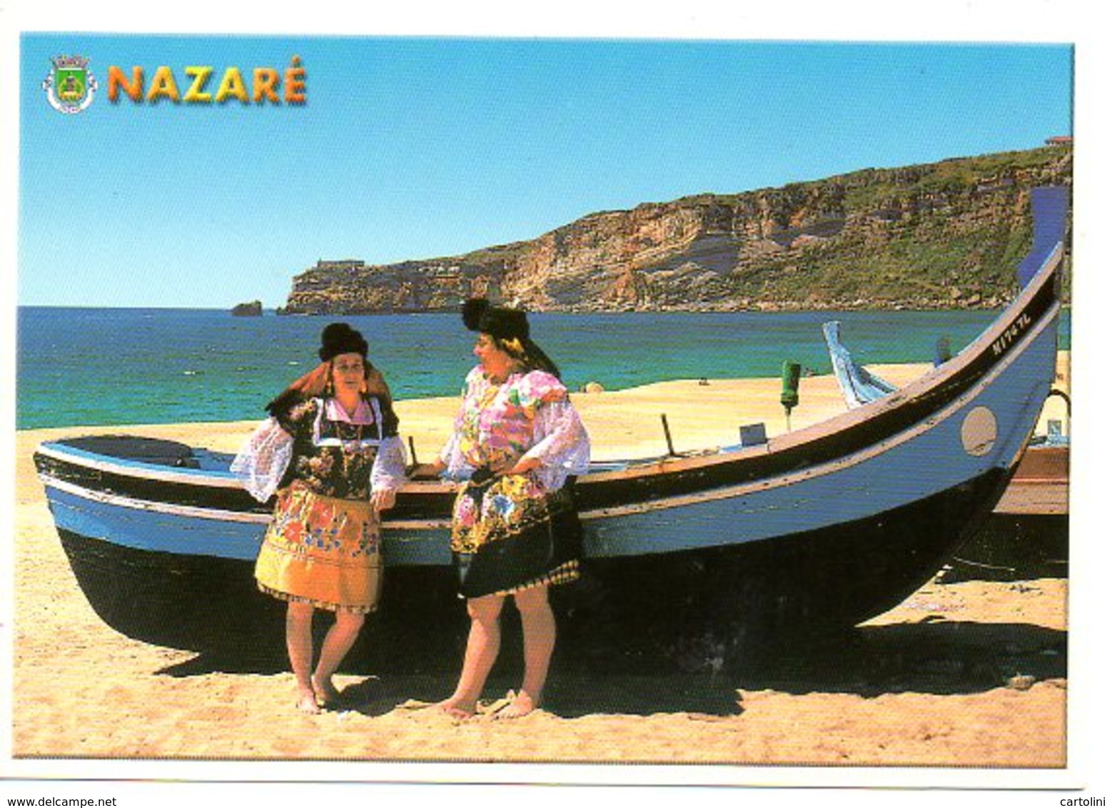 Vissersvrouwen In Klederdracht Traditionnal Costume Kostums  Fisherboat Vissersboot Nazaré Portugal Folklore Folklorique - Costumes