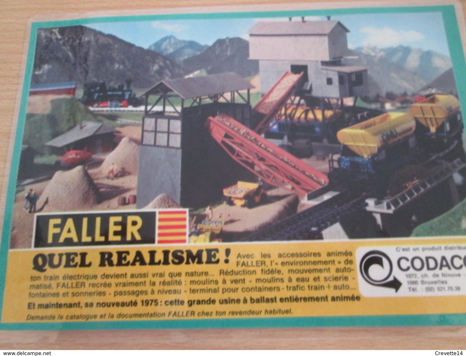 FALLER HO TRAIN ELECTRIQUE LA MINE DE SEL  -  Pour  Collectionneurs ... PUBLICITE  Page De Revue Des Années 70 Plast - Scenery