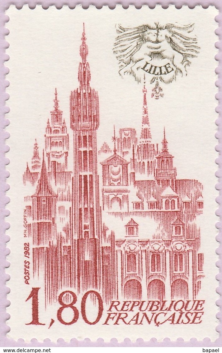 N° Yvert & Tellier 2238 - Timbre De France (Année 1982) - MNH - Lille - Année Du Beffroi - Nuovi