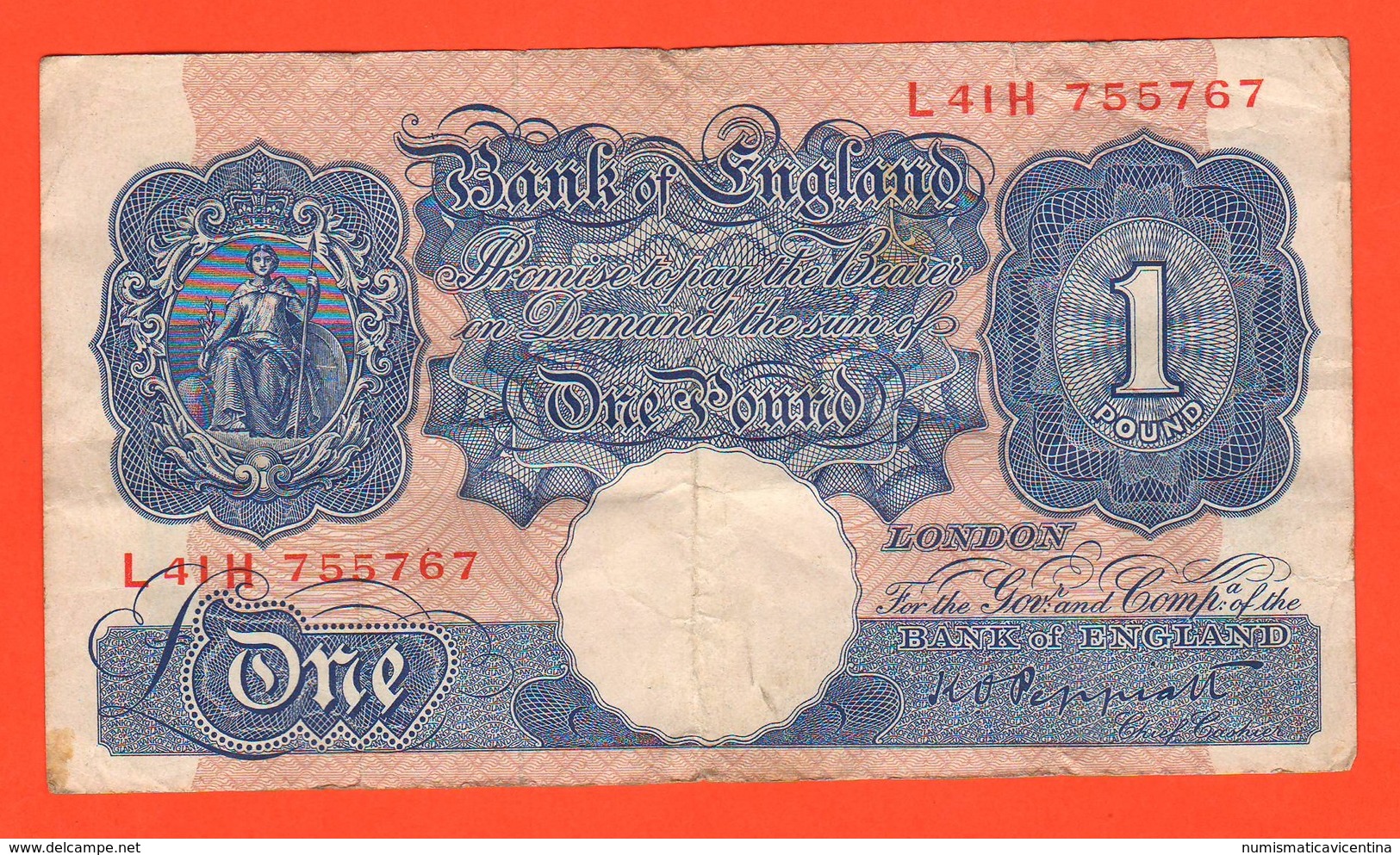 Great Britain One Pound 1948 / 1960 Inghilterra - 1 Pound