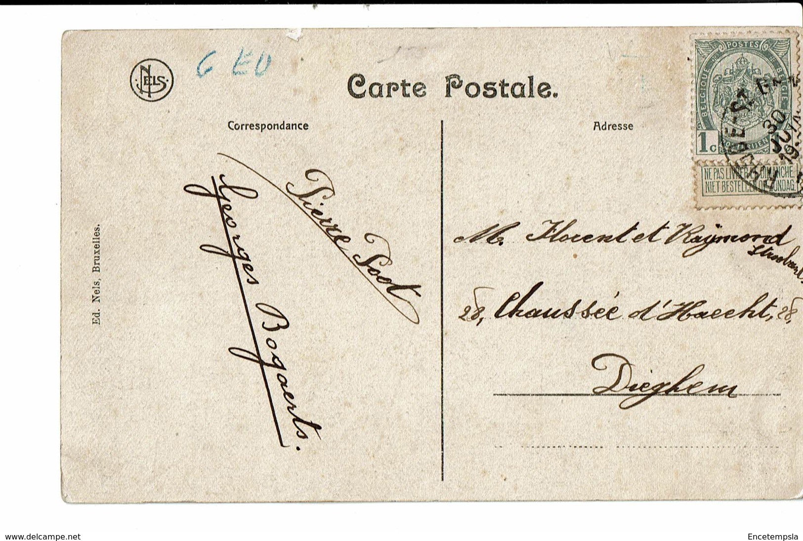 CPA - Carte Postale Belgique -Alsenberg Pensionnat Du Village -Rue De L'Eglise- VM235 - Beersel