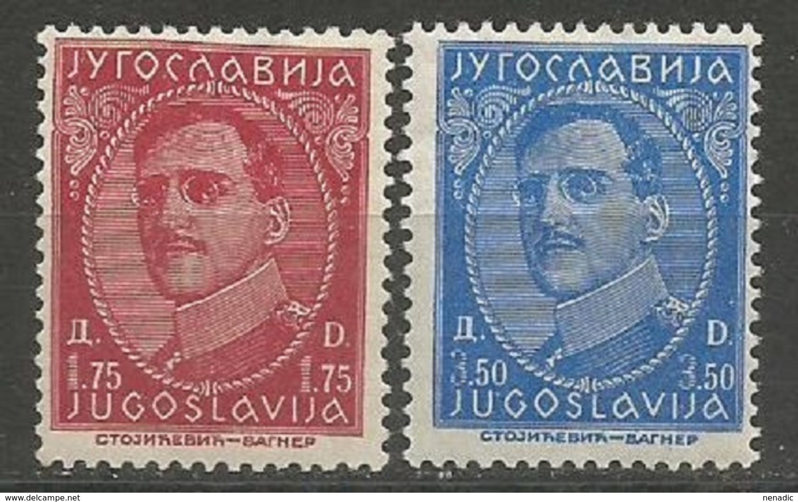 Yugoslavia,Kingdom,King Aleksandar 1934.,excellent Quality,MNH - Neufs
