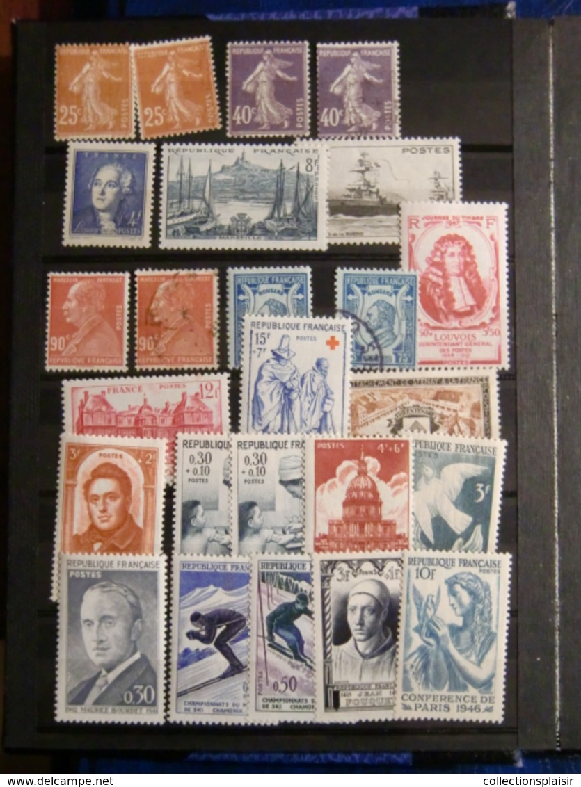 LIQUIDATION FRANCE ET COLONIES DANS UN CARTON PLUSIEURS COLLECTIONS AVANT DERNIER LOT