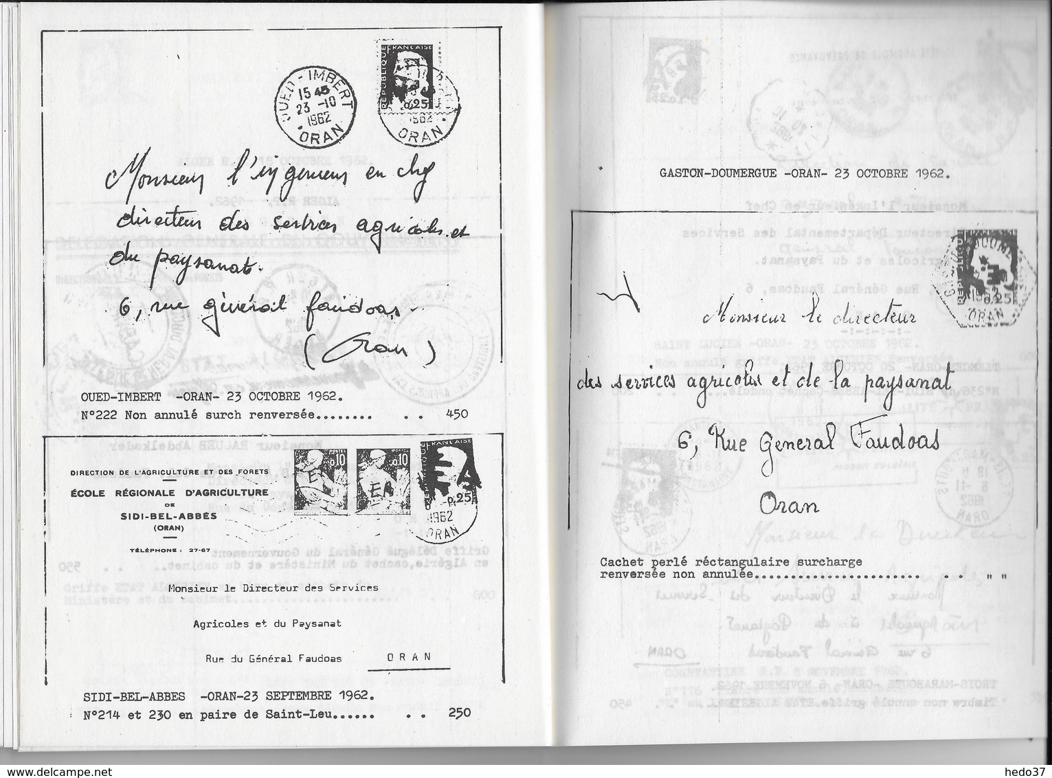 Catalogue Spécialisé Des Timbres D'Algérie - 1989 - 124 Pages - Colonies Et Bureaux à L'Étranger