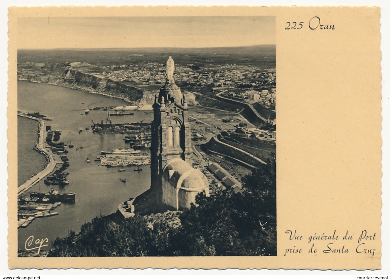 CPSM - ORAN (Algérie) - Vue Générale Du Port Prise De Santa Cruz - Oran