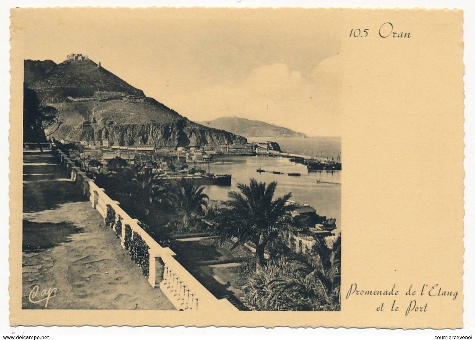 CPSM - ORAN (Algérie) - Promenade De L'Etang Et Le Port - Oran