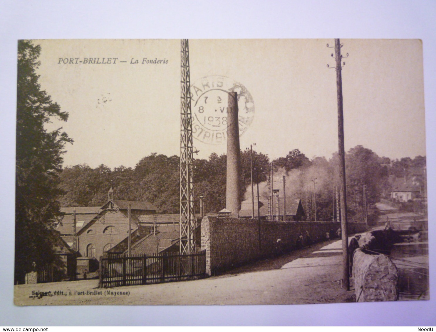 GP 2019 - 49  PORT-BRILLET  (Mayenne)  :  La  FONDERIE   1938   XXX - Sonstige & Ohne Zuordnung