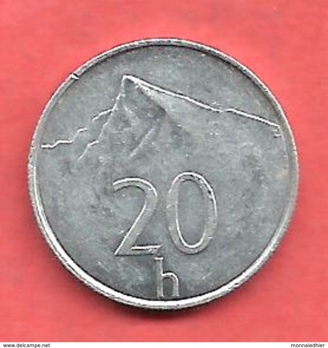 20 Haliers , SLOVAQUIE , Aluminium , 1994 , KM# 18 - Slovaquie