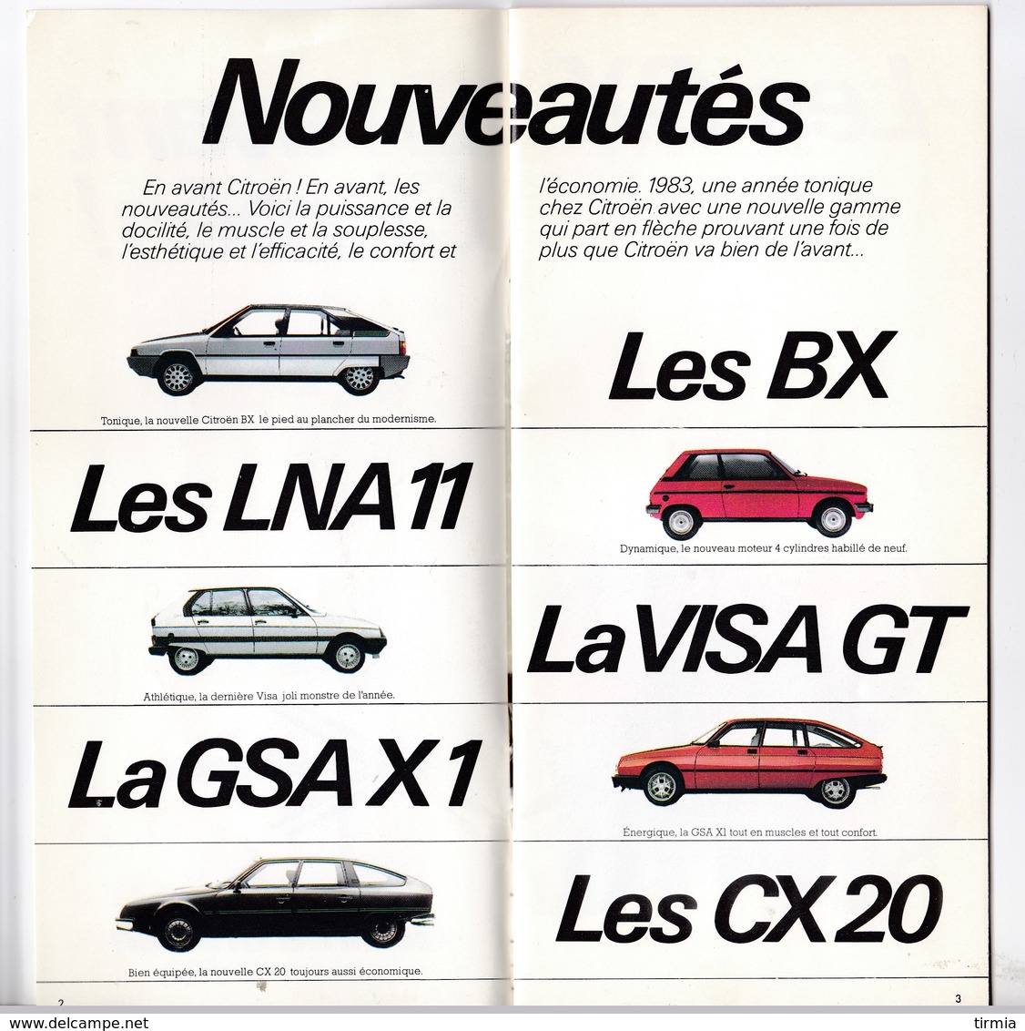 Catalogue - Citroën Gamme 1983 - Voitures