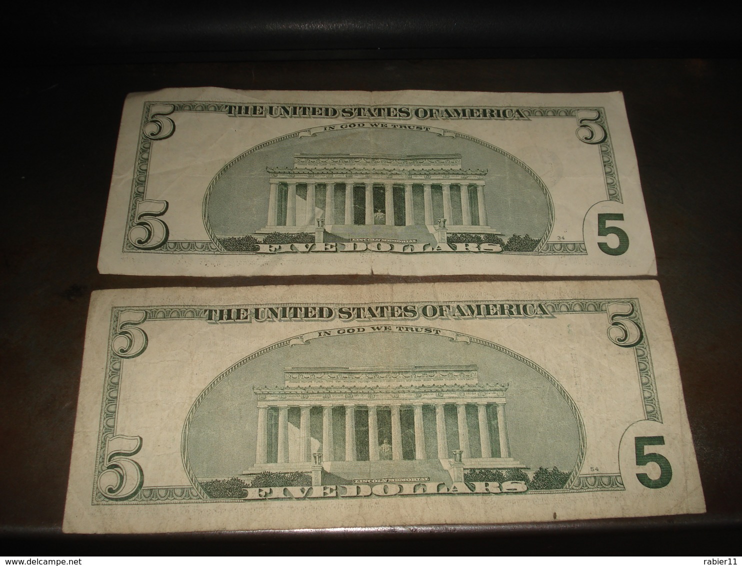 5 DOLLARS   X 2 SERIES 2003 A  2001 - Autres & Non Classés