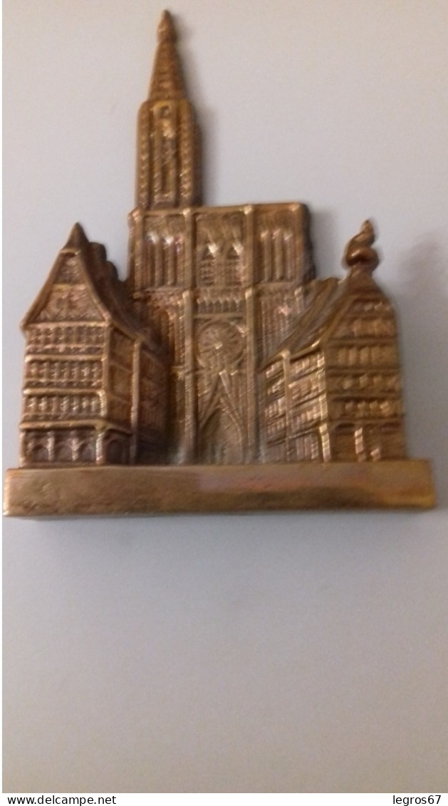 PRESSE PAPIER BRONZE -CATHEDRALE DE STRASBOURG - Briefbeschwerer