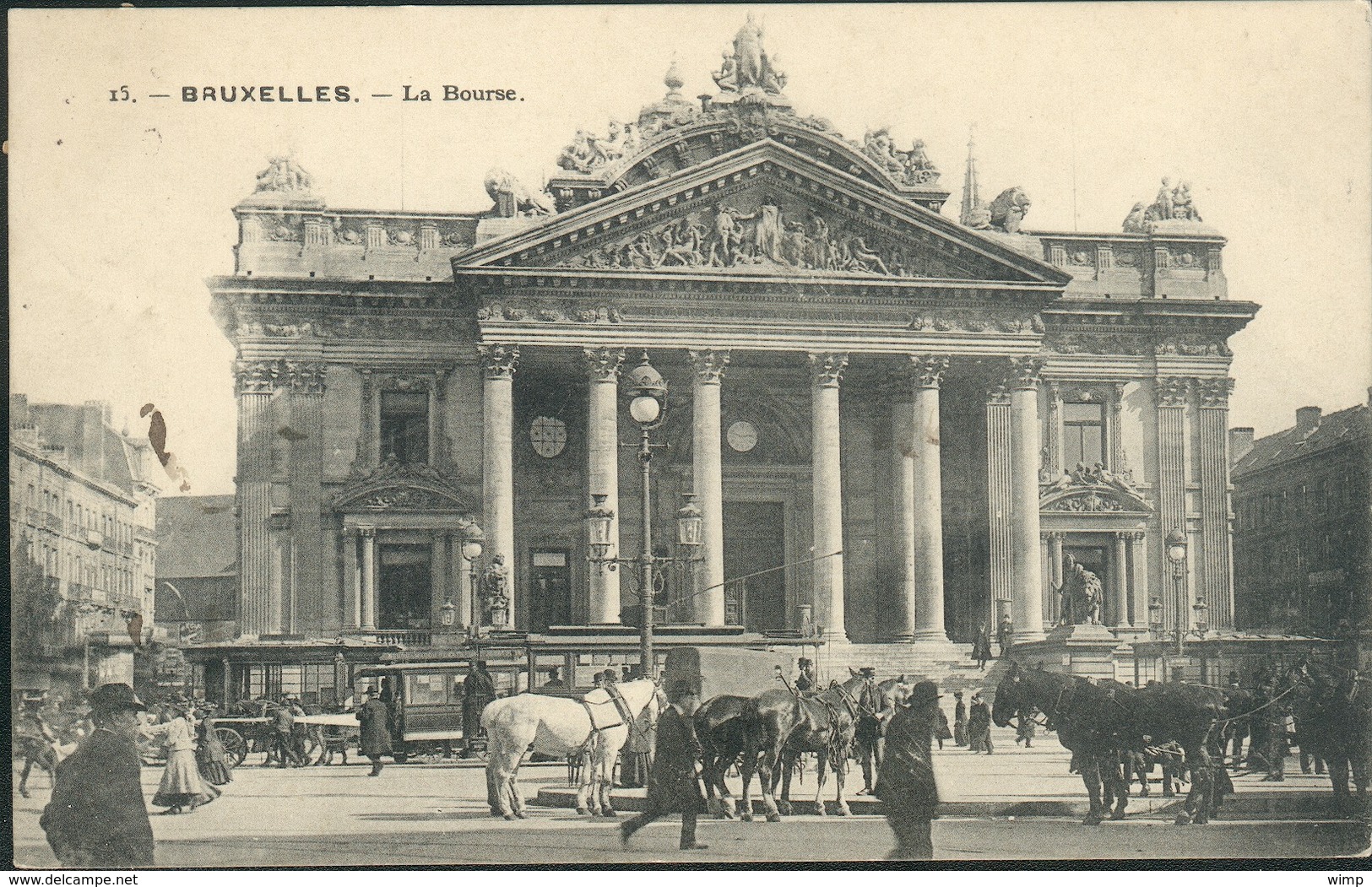 BRUXELLES :  La Bourse    //  Très Belle Animation - Spoorwegen, Stations