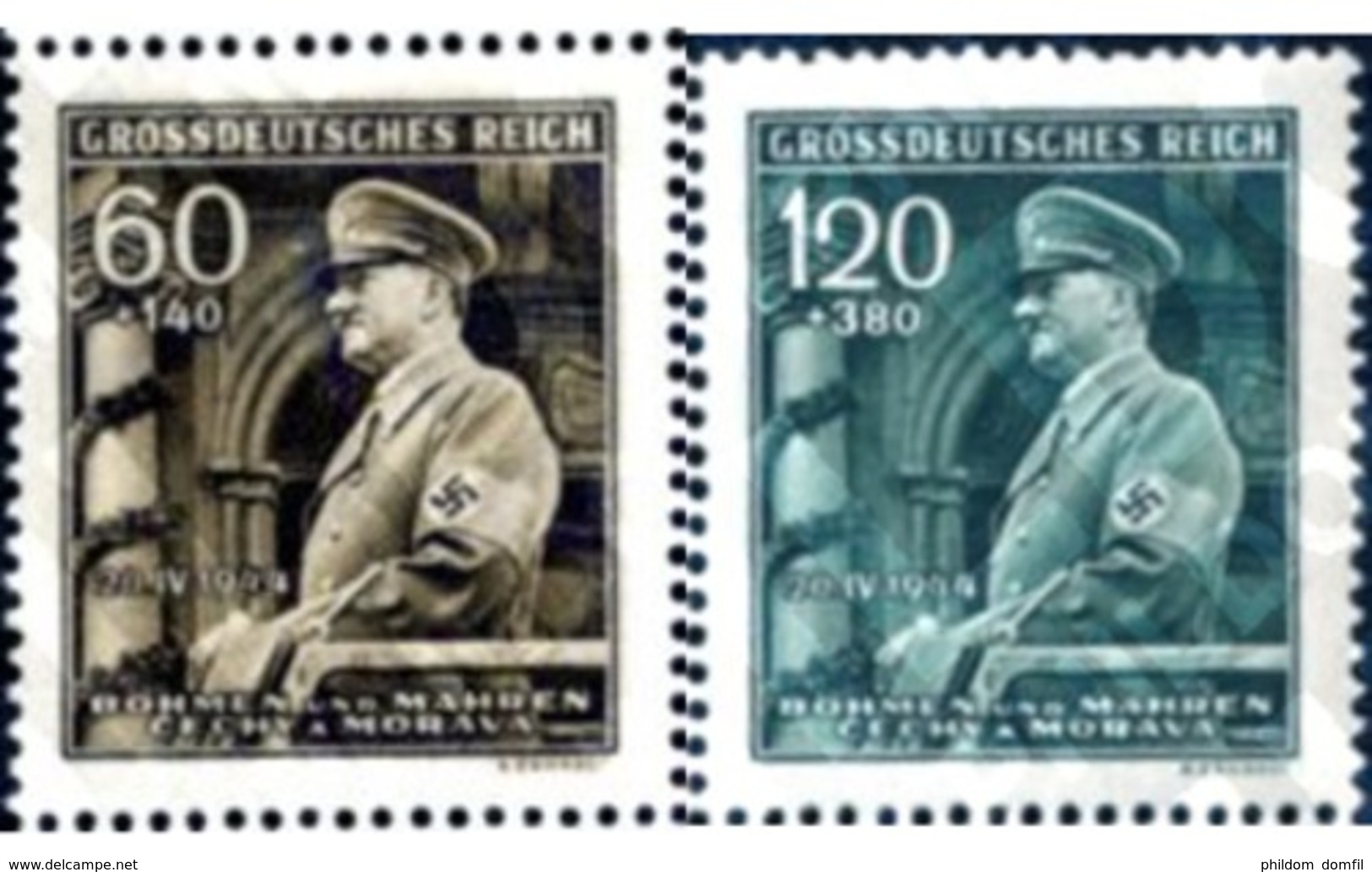 Ref. 205400 * MNH * - BOHEMIA AND MORAVIA. 1944. 55th ANNIVERSARY OF ADOLF HITLER . 55 ANIVERSARIO DE ADOLF HITLER - Unused Stamps