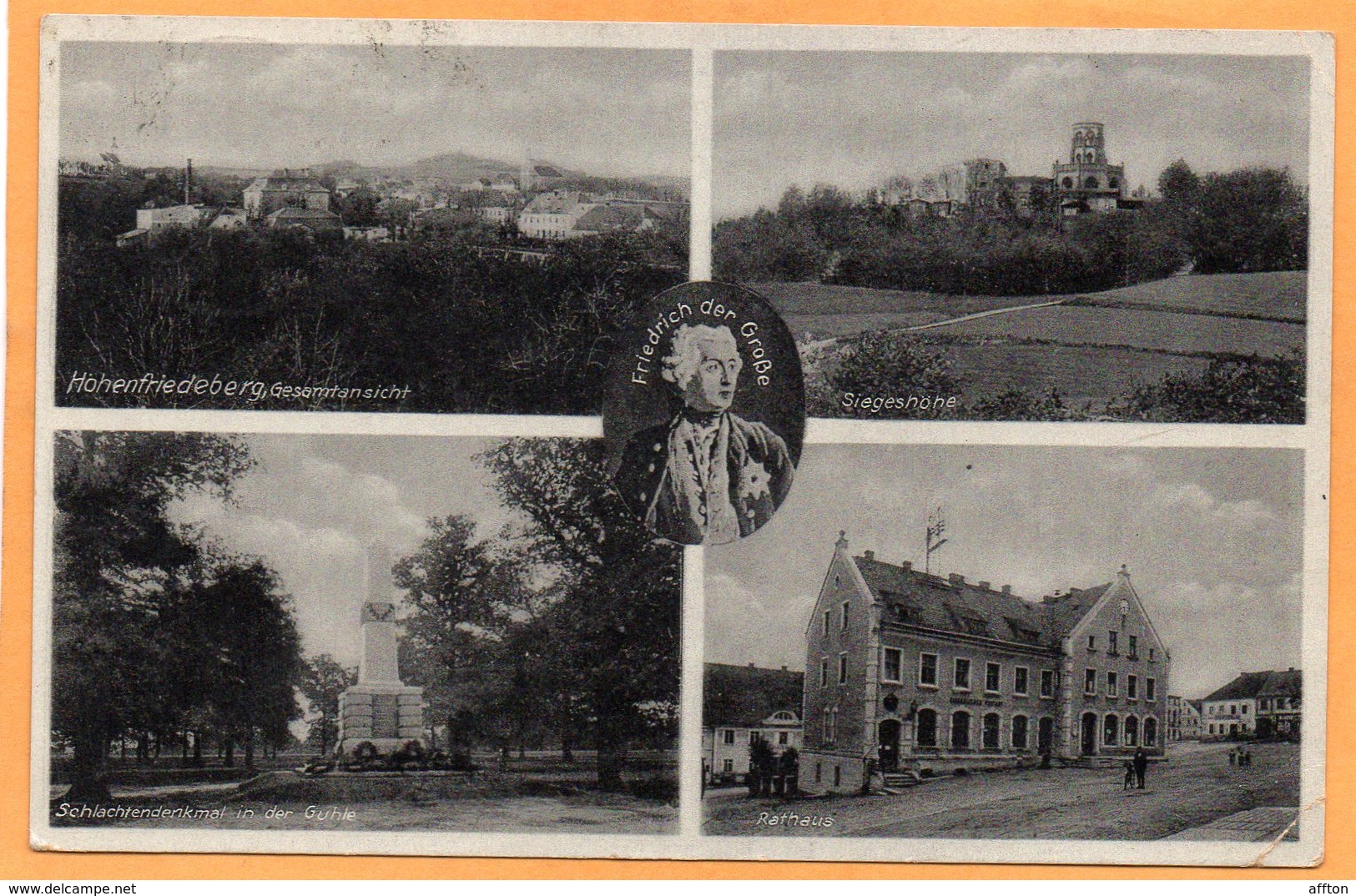 Hohenfriedeberg Dobromierz Poland 1931 Postcard - Pologne