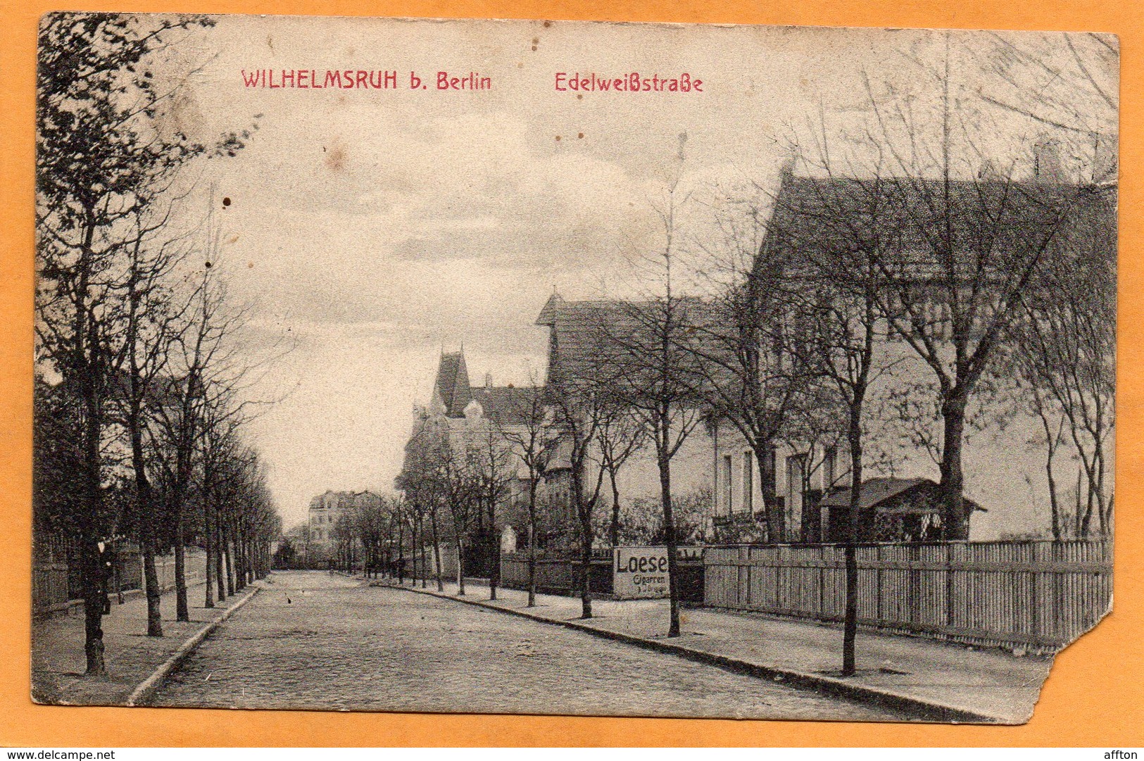 Wilhelmsruh Bei Berlin 1911 Postcard - Altri & Non Classificati