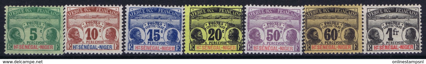 Haut Senegal-Niger Yv 1 - 7 Taxe MH/* Flz/ Charniere - Unused Stamps