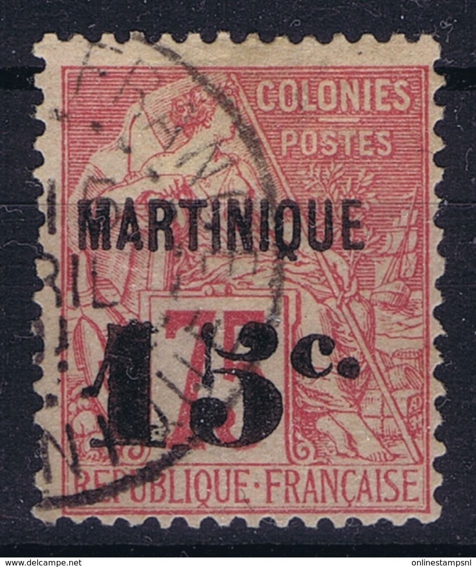 Martinique  Yv 18 Obl./Gestempelt/used  Signed/ Signé/signiert  1888 - Oblitérés