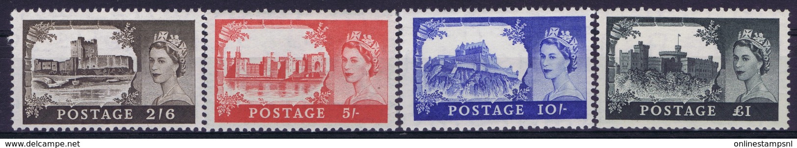 Great Britain  SG 536 -539 Postfrisch/neuf Sans Charniere /MNH/**  Mi Nr 279 - 281 - Unused Stamps