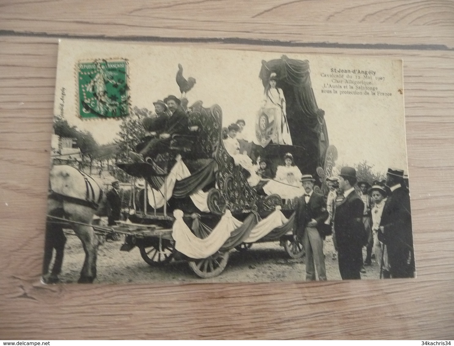 CPA 17 Charente Saint Jean D'Angély Cavalcade Du 12 Mai 1907 Char Aunis De Saintonge    BE - Saint-Jean-d'Angely