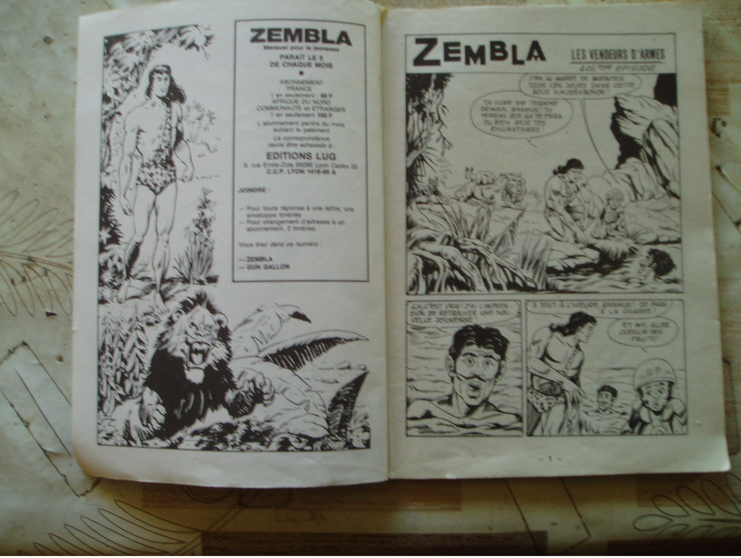 ZEMBLA NO 405- 1988- AVEC RC COMPLET GUN GALLON.ED.LUG - Zembla