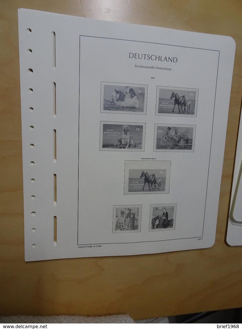Bund Leuchtturm Falzlos 2005-2009 (9524) - Vordruckblätter