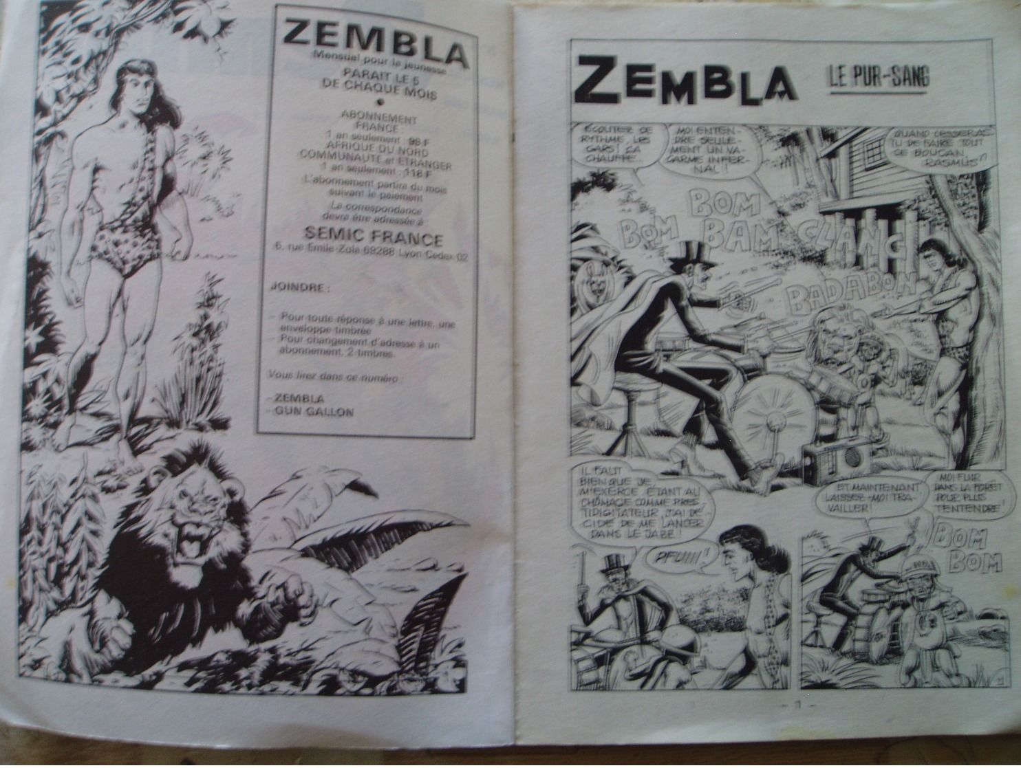 ZEMBLA NO 410- 1989- AVEC RC COMPLET GUN GALLON.ED.LUG - Zembla