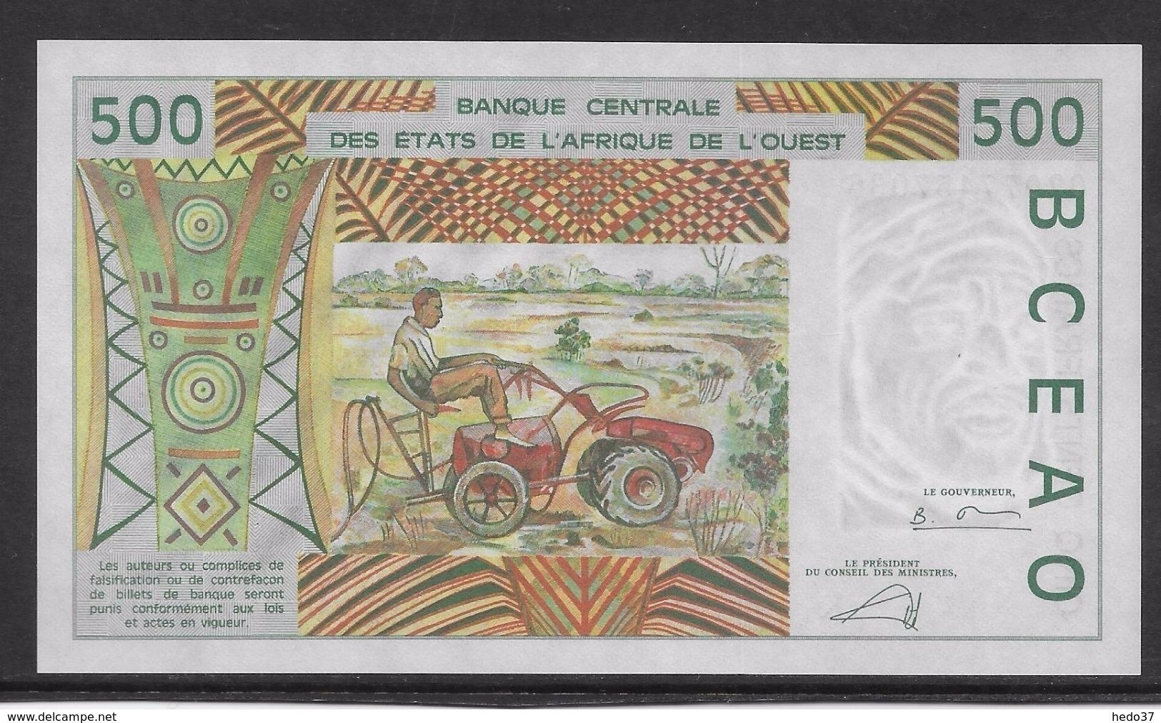 Sénégal - 500 Francs 2002 - Pick N°710Km - Neuf - Sénégal