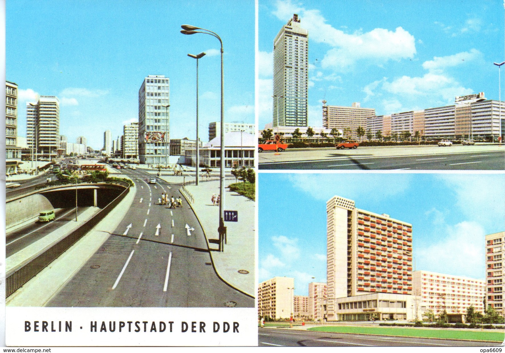 (DDR-B1) Color-Mehrbild-Ansichtskarte "BERLIN - HAUPTSTADT DER DDR", EF Mi 2595 SSt 11.4.1981 BERLIN 25 - Altri & Non Classificati