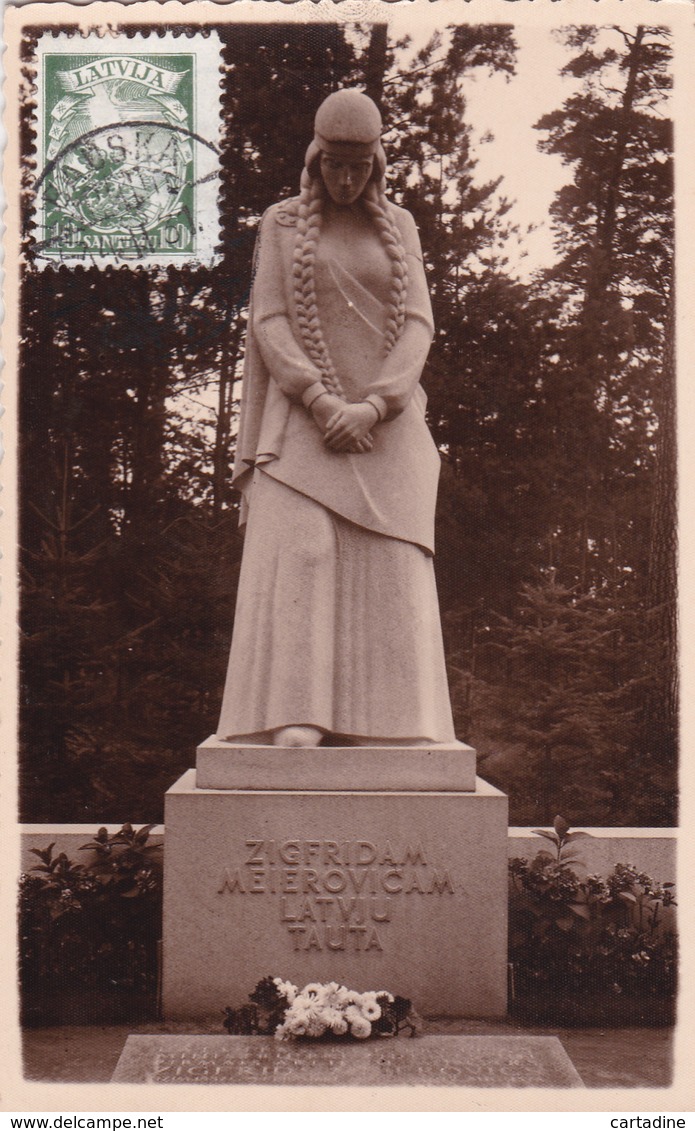 CPA - Lettonie - Zigfrid A.M. Meierovicam Latvju Tauta - 1931 - Lettonie