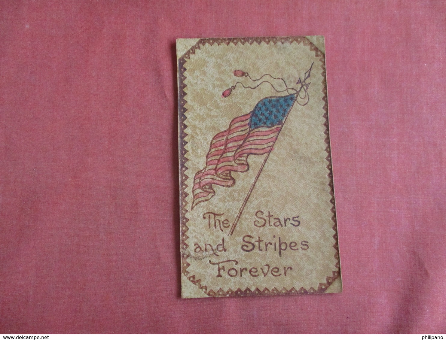 Leather  -- US Flag The Stars & Stripes Forever  Ref 3151 - Other & Unclassified