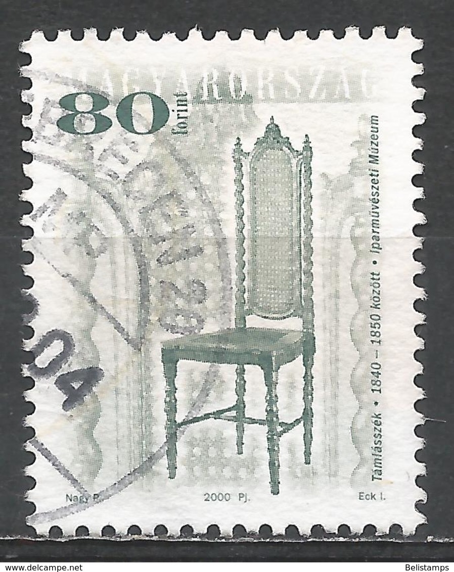 Hungary 2000. Scott #3720 (U) Antique Furniture, 1840-50 Chair - Oblitérés