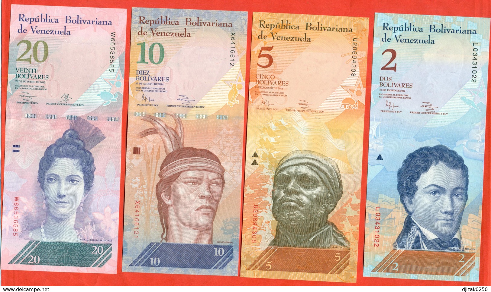 Venezuela 2012-14. Lot Of 4 Banknotes. UNC. - Venezuela