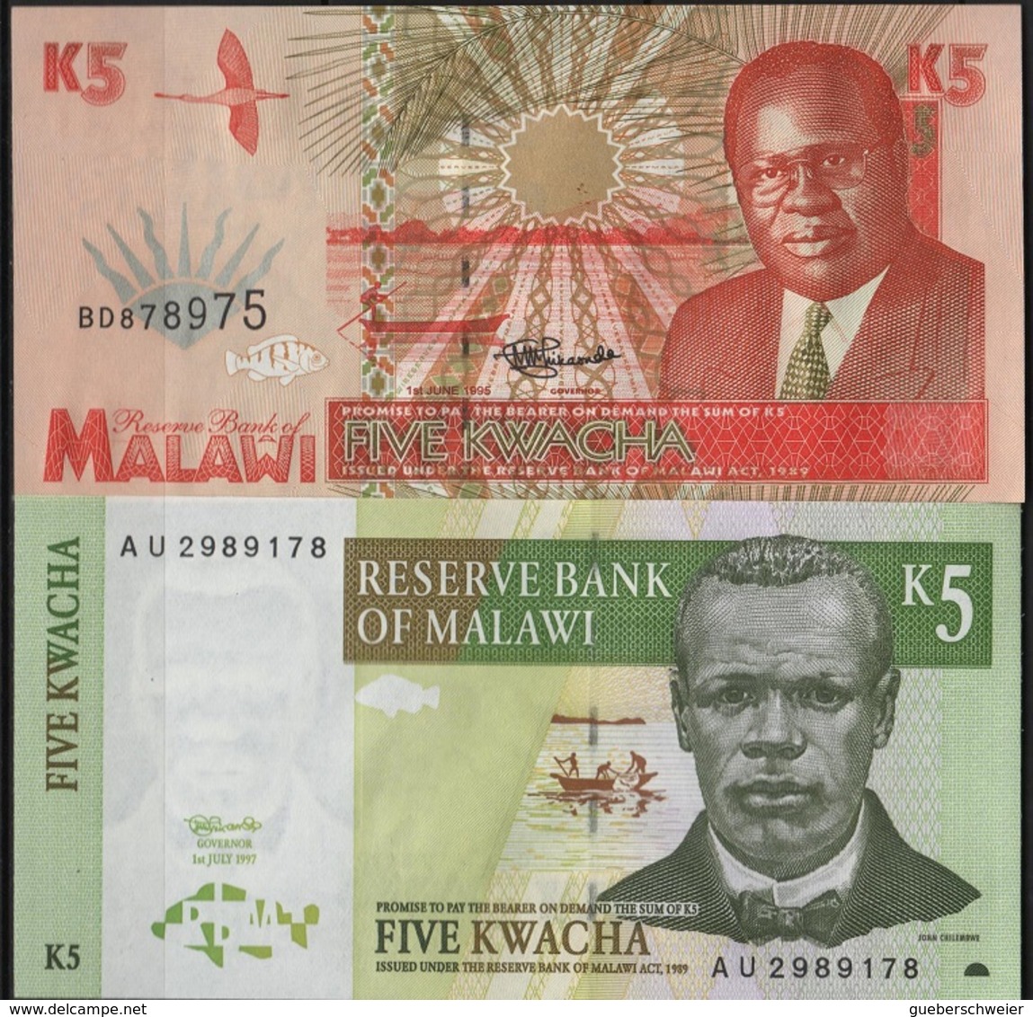 B 73 - MALAWI Lot De 2 Billets état Neuf - Malawi