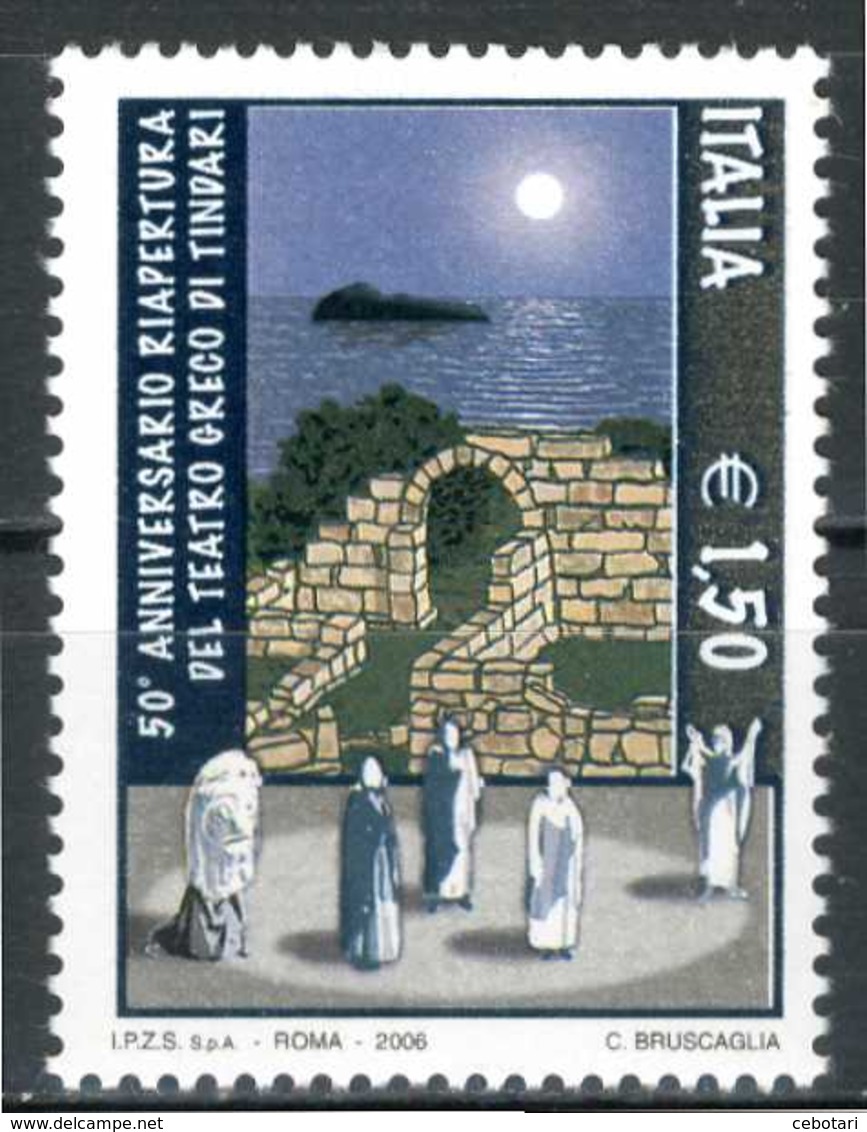 ITALIA / ITALY 2006** - Teatro Greco Di Tindari -  1 Val. MNH, Come Da Scansione - Teatro