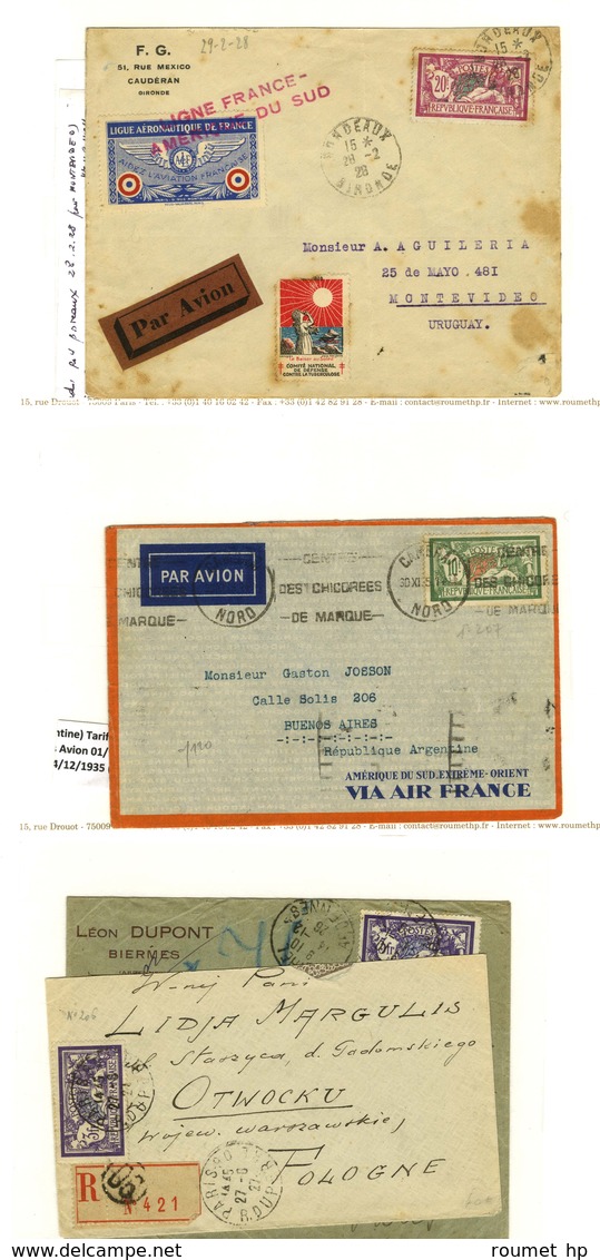 Lot De 14 Lettres Affranchies Au Type Merson. - TB. - Collections