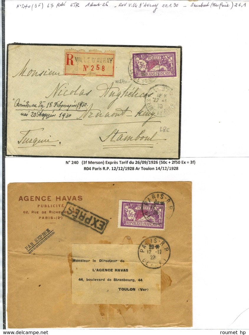 Lot De 14 Lettres Affranchies Au Type Merson. - TB. - Collections