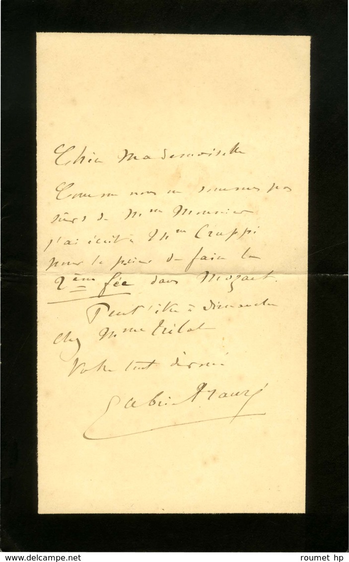 FAURÉ Gabriel (1845-1924), Compositeur, De L'Académie Des Beaux-Arts. - Other & Unclassified