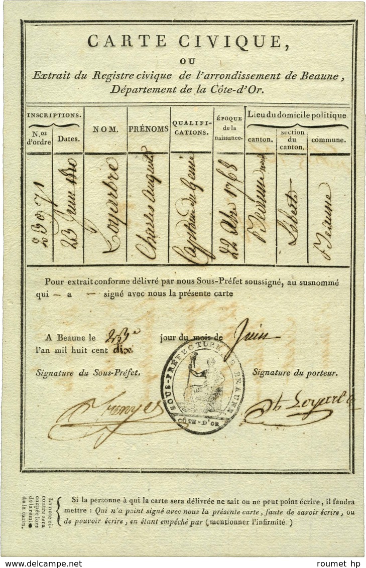 [LOYARBRE Charles-Auguste (1768-?), Militaire Dans Le Génie]. - Other & Unclassified