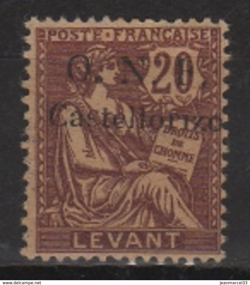 Mouchon Castellorizo N° 20 O.N.F. Neuf Avec Charnière Signé Variété - Neufs