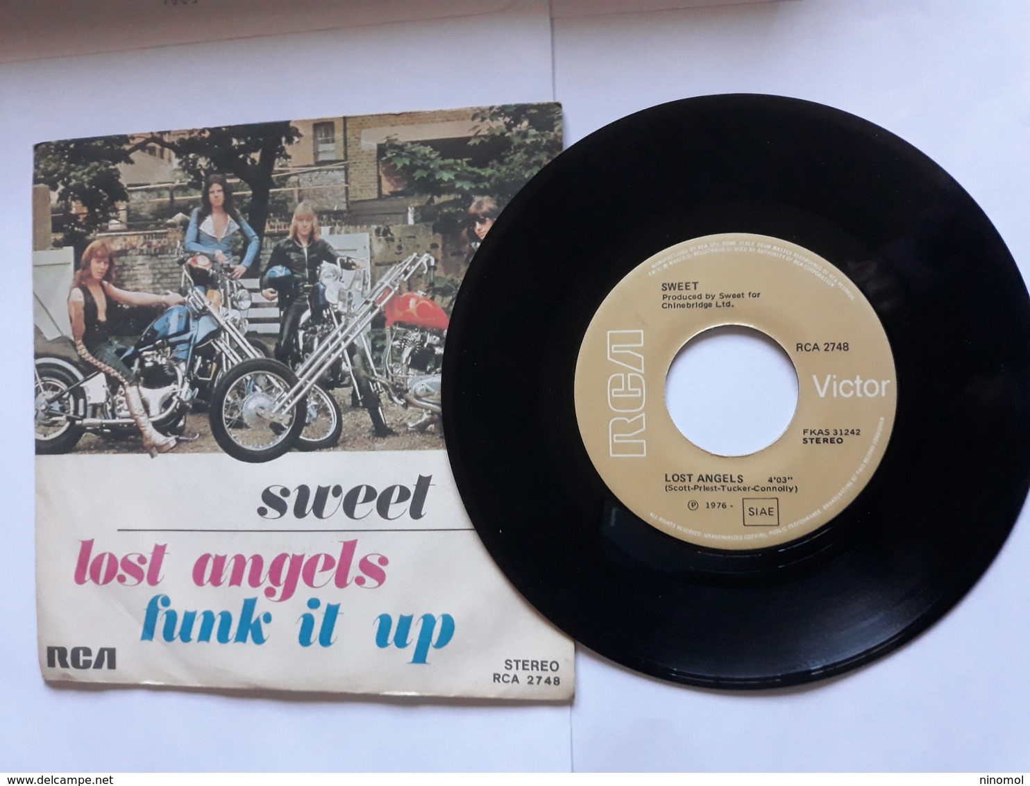 Sweet  -  RCA  Victor .  Lost Angels  -   Anno 1976.  Perfetto - Hard Rock & Metal