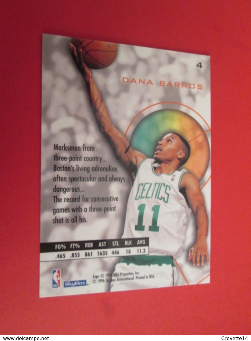 1226-1250 : TRADING CARD BASKET NBA SKYBOX 1995-96  : N°4 DANA BARROS - Autres & Non Classés