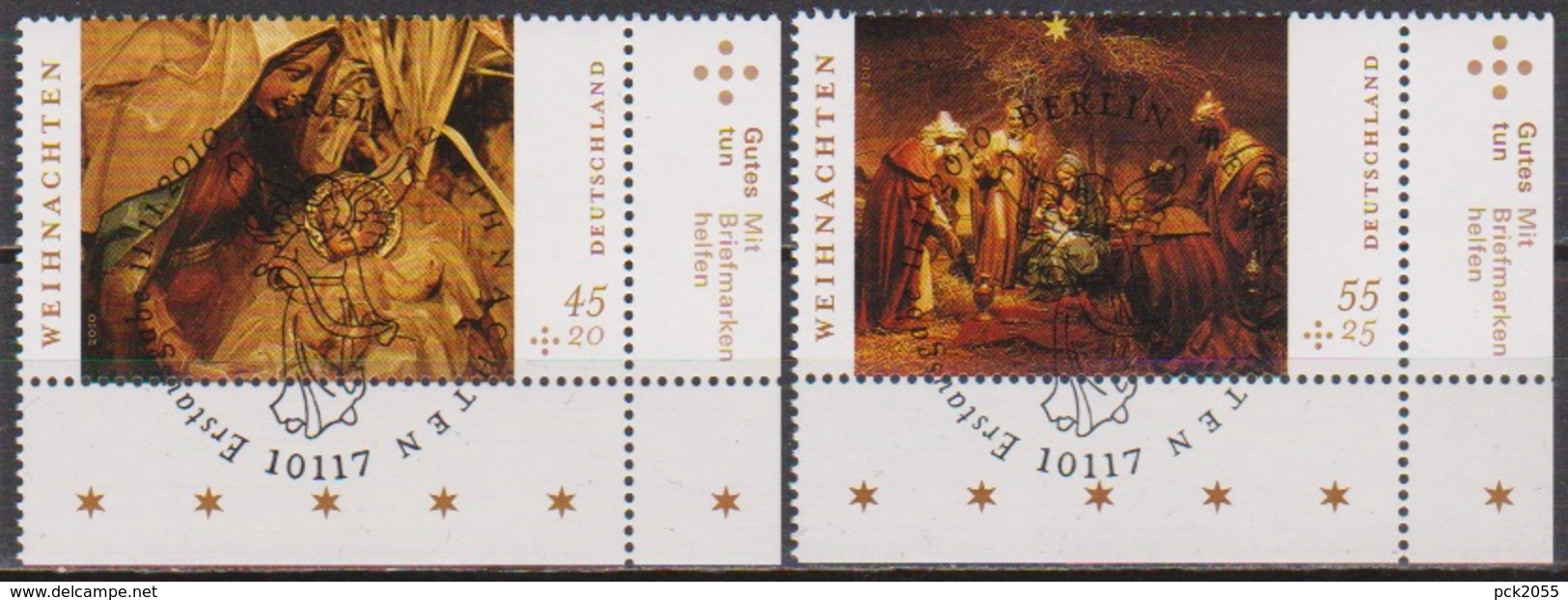 Deutschland 2010 MiNr.2829 - 2830 O Gest. ESST. Weihnachten ( 8623 )günstige Versandkosten - Gebraucht