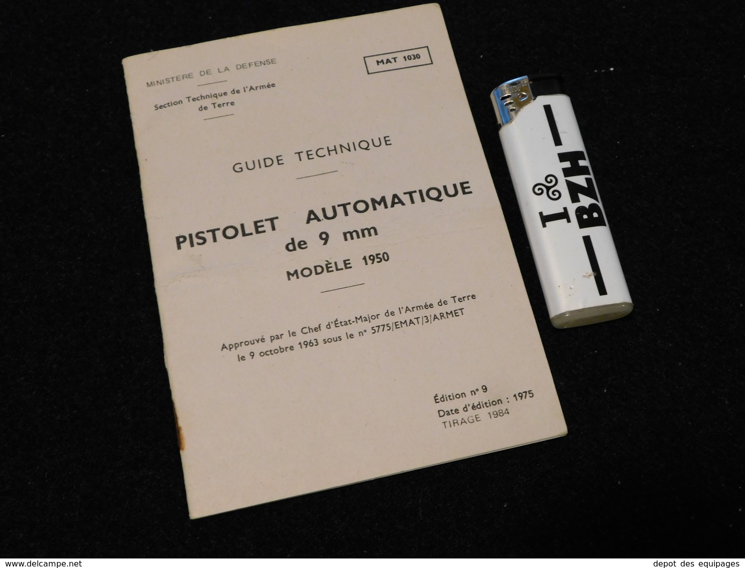 MANUEL PISTOLET AUTOMATIQUE MAC Modéle 1950 Daté 1975 ...... - Armes Neutralisées