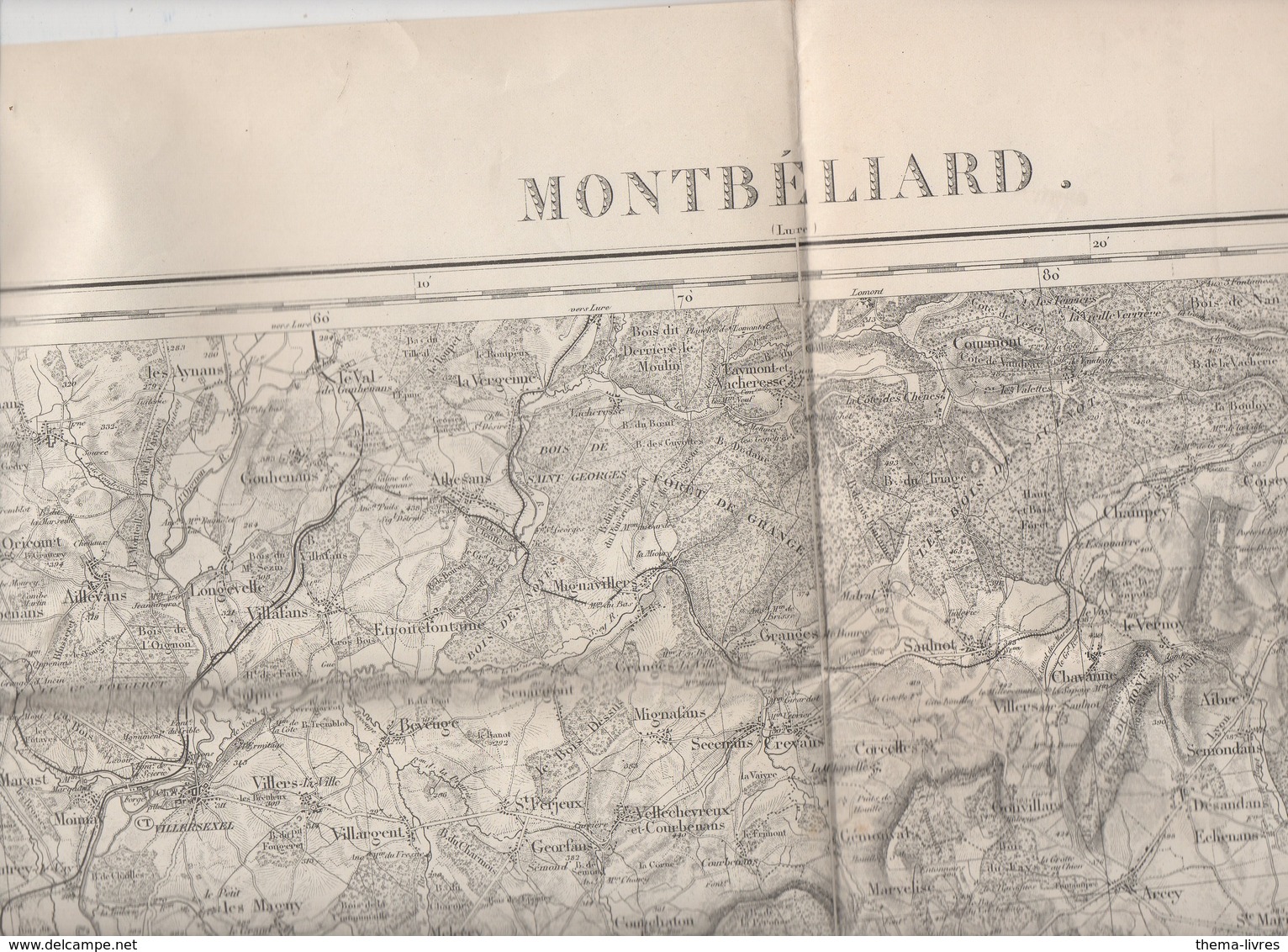 Montbéliard (25 Doubs) Carte D'état-Major En N/b Révisée En 1913  (PPP10168) - Cartes Topographiques