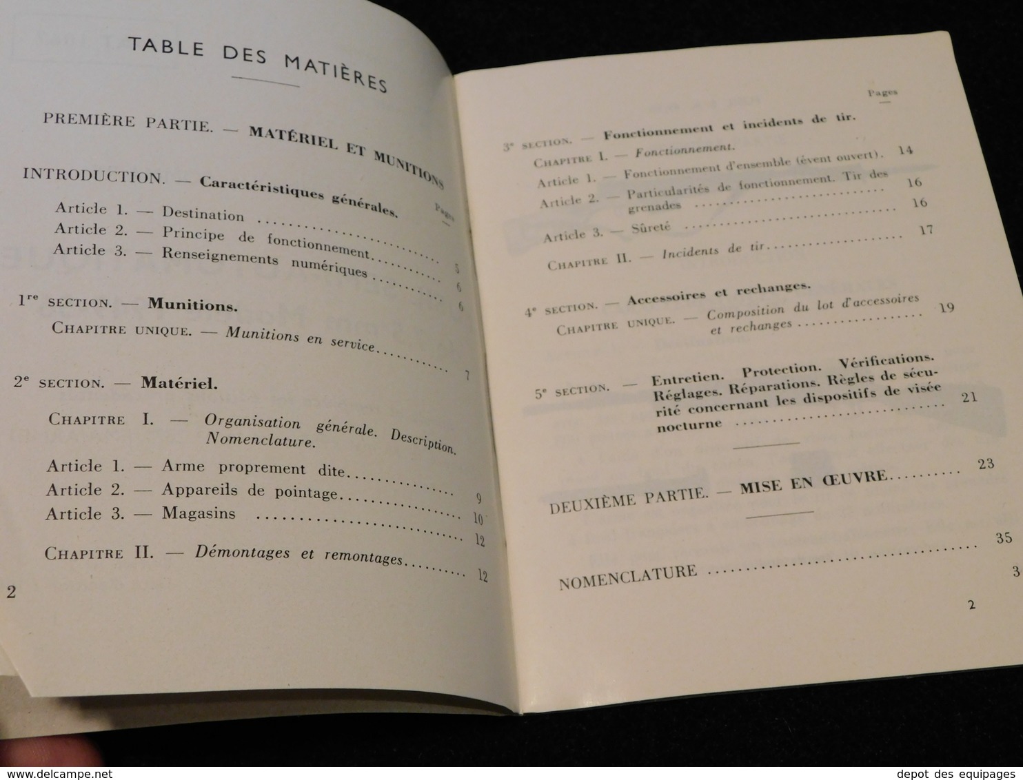 MANUEL FUSIL MAS 49-56   édition 1964 ..................