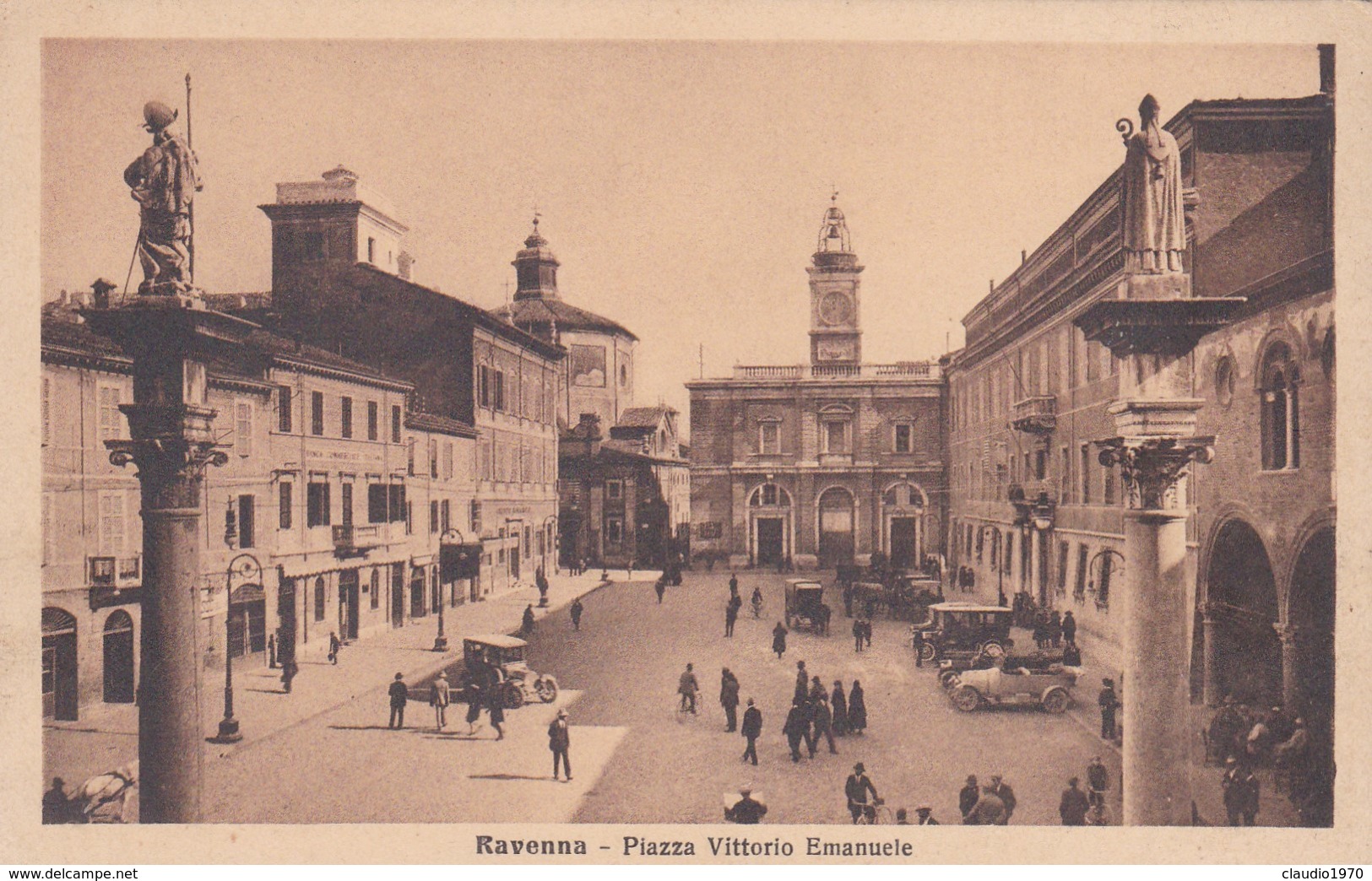 CARTOLINA - POSTCARD - RAVENNA - PIAZZA VITTORIO EMANUELE - Ravenna