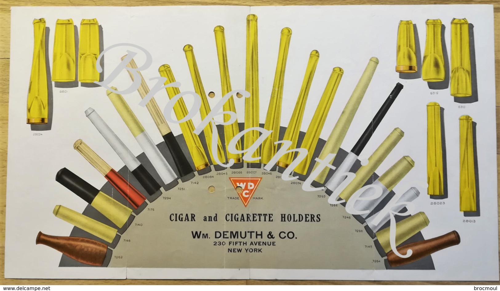 William DEMUTH & C°  NEW YORK  Fifth Avenue 230  About 1920 Cigar And Cigarette Holders   WDC  Tubes - USA